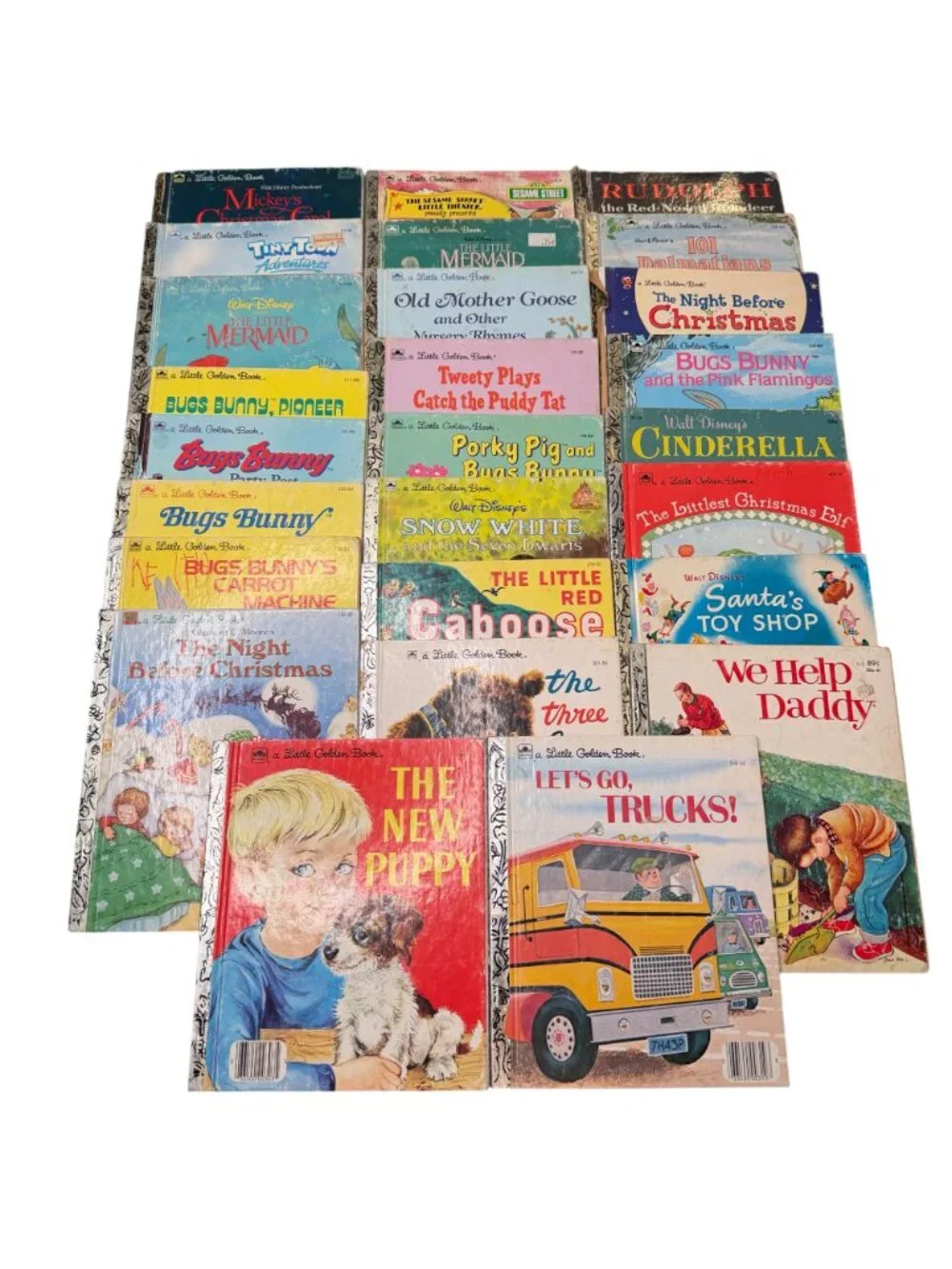 VTG Little Golden Book lot‎ 26 hardback childrens books kids Disney Bugs Bunny